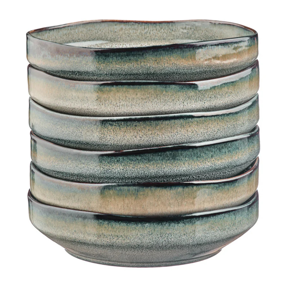 Assiette creuse GENESIS Ø21cm - 6 pièces - Terre