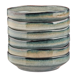 Assiette creuse GENESIS Ø21cm - 6 pièces - Terre