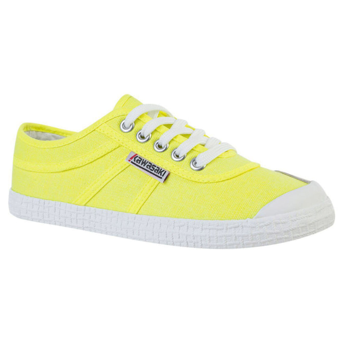 Zapatillas Sneaker para Hombre - KAWASAKI Original Neon Canvas Shoe K202428 5001 Safety Yellow