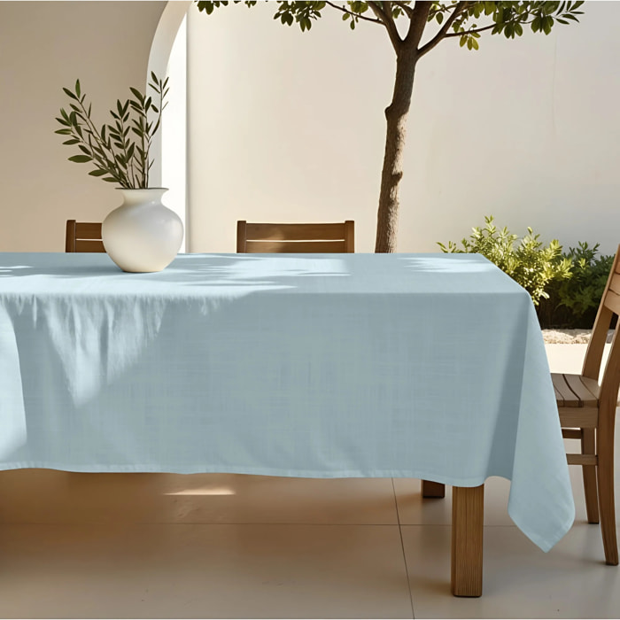 Nappe anti-taches au toucher tissu Bleu