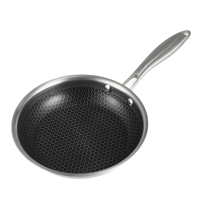 Poêle en inox triplex antiadhésive