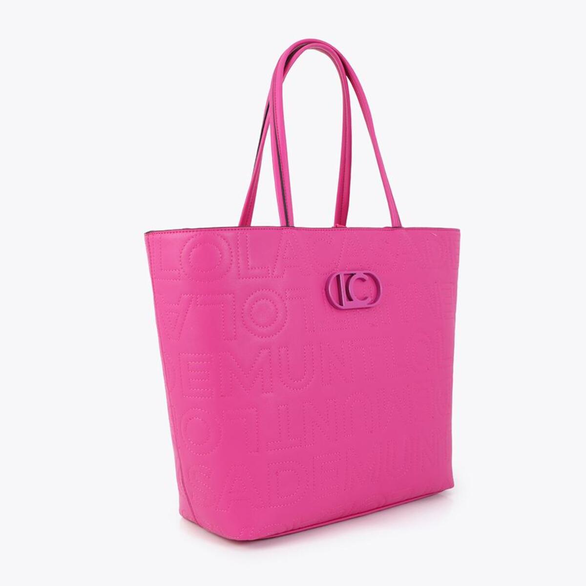Shopper destrutturata con cuciture monogramma