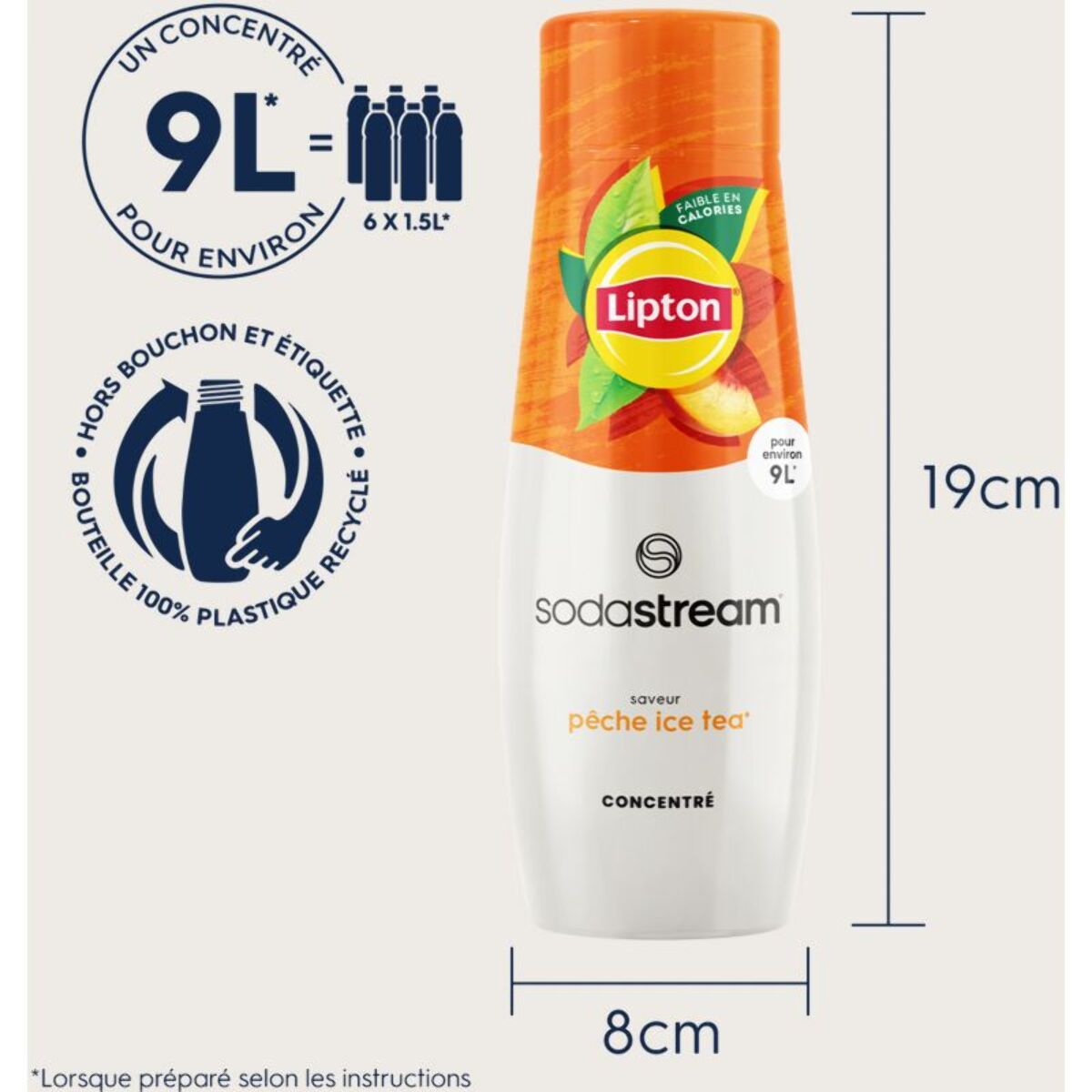 Concentré SODASTREAM Lipton Ice Tea Peche 440ml