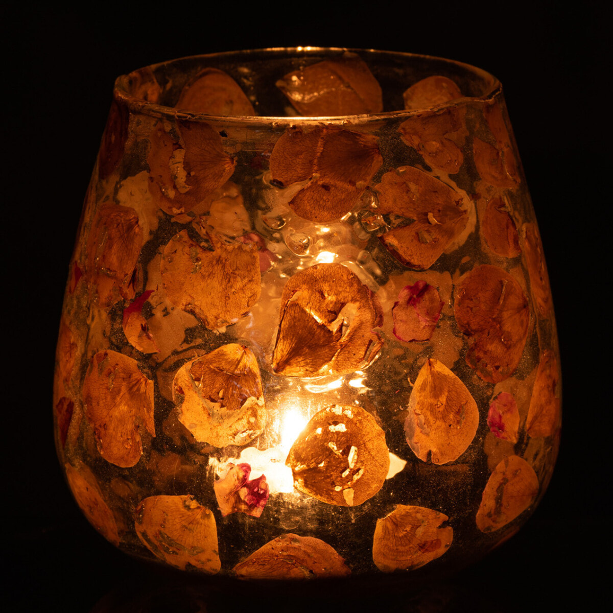 J-Line photophore Gerard - verre - ambre - large