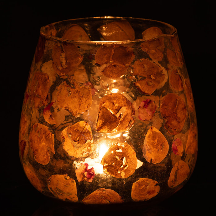 J-Line photophore Gerard - verre - ambre - large