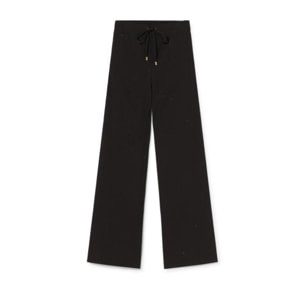 Pantaloni dritti con strass