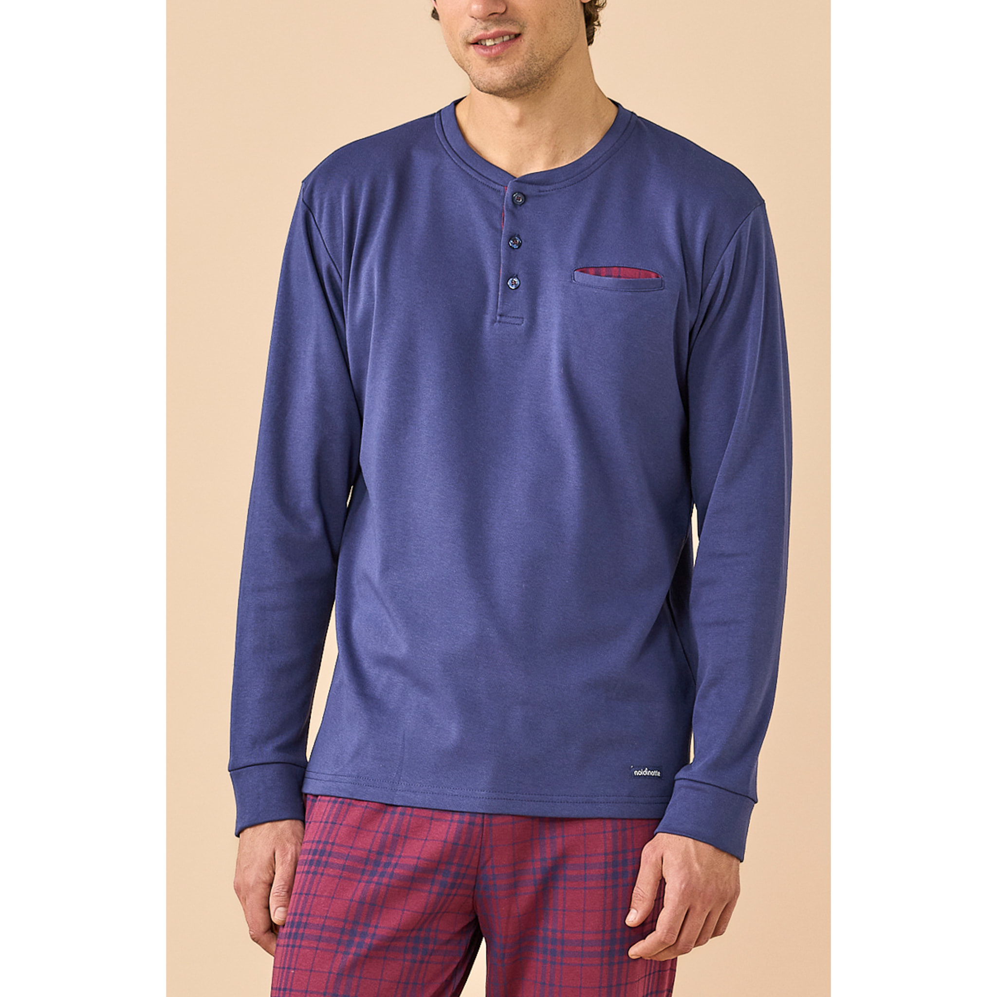 Pigiama uomo invernale caldo cotone felpato articolo bunny Noidinotte