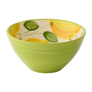 J-Line Bol Citron - céramique - jaune/vert - medium