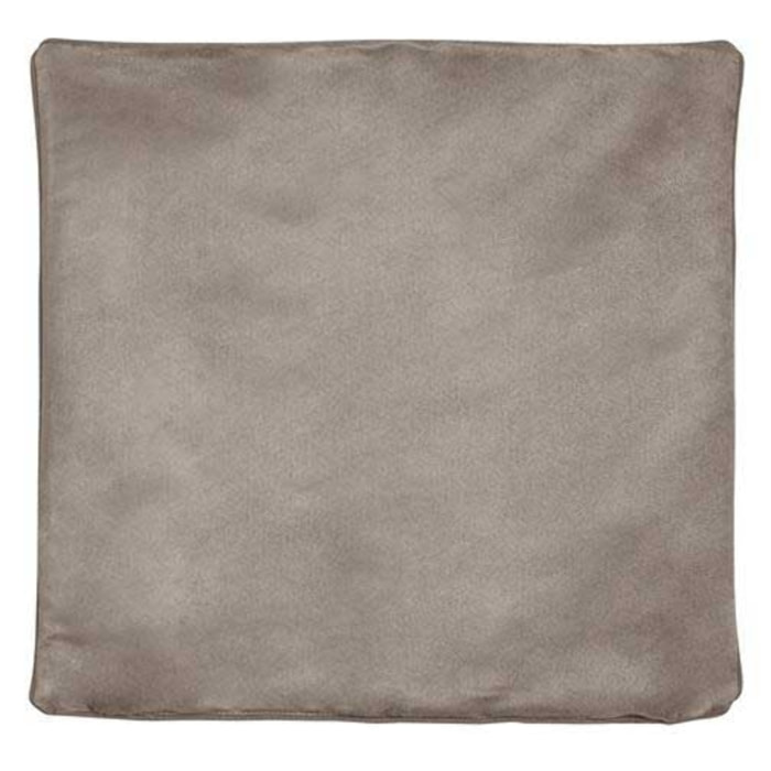 Housse de Coussin  - Effet Satiné - Gris clair