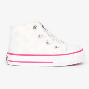 Zapatillas Altas de Bebé en Blanco