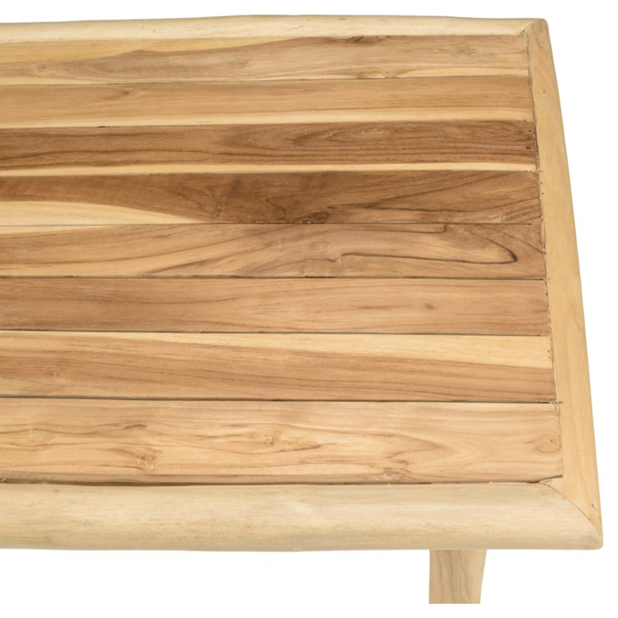 WILL - Table basse rectangulaire MADURA en branches de teck naturel