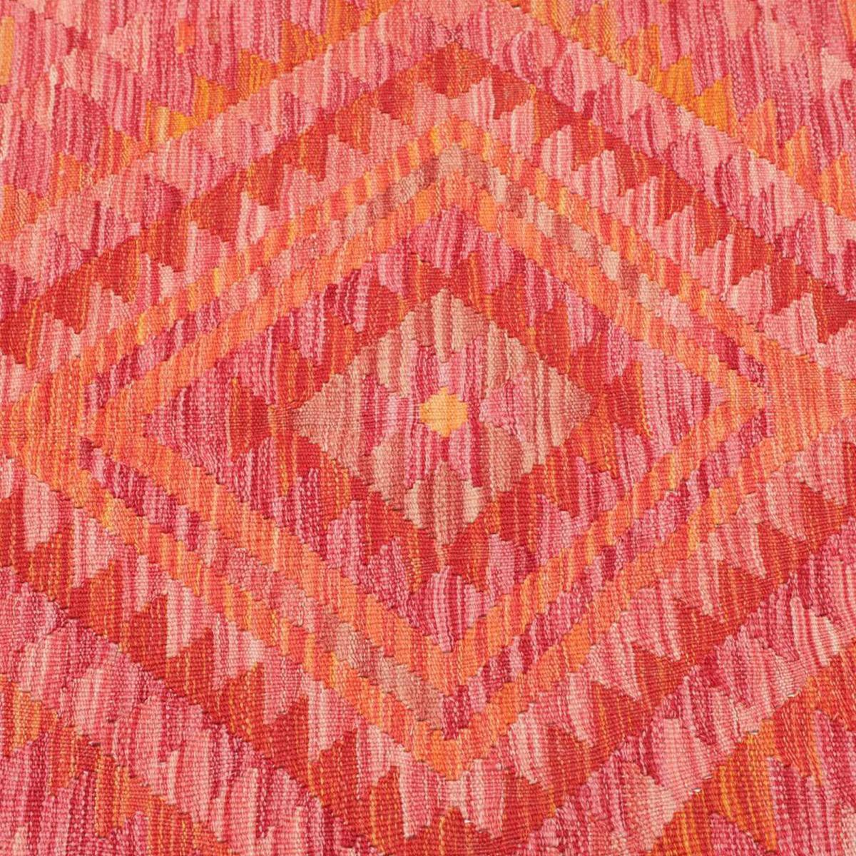 Tapis kilim géométrique, tissé plat en laine, UZIJELE