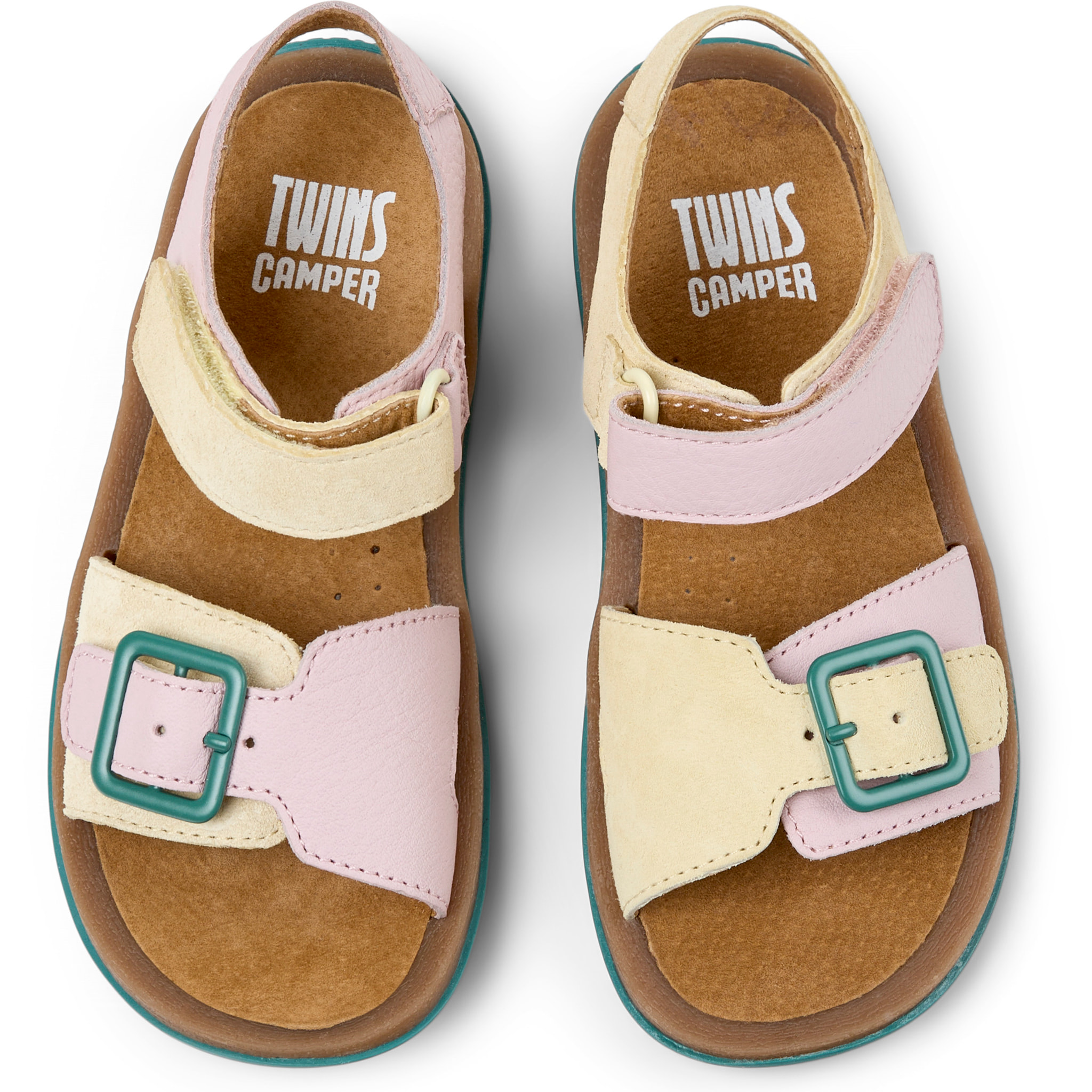 Sandalias - CAMPER Bicho Kids Twins - Multicolor - Cuero nobuk