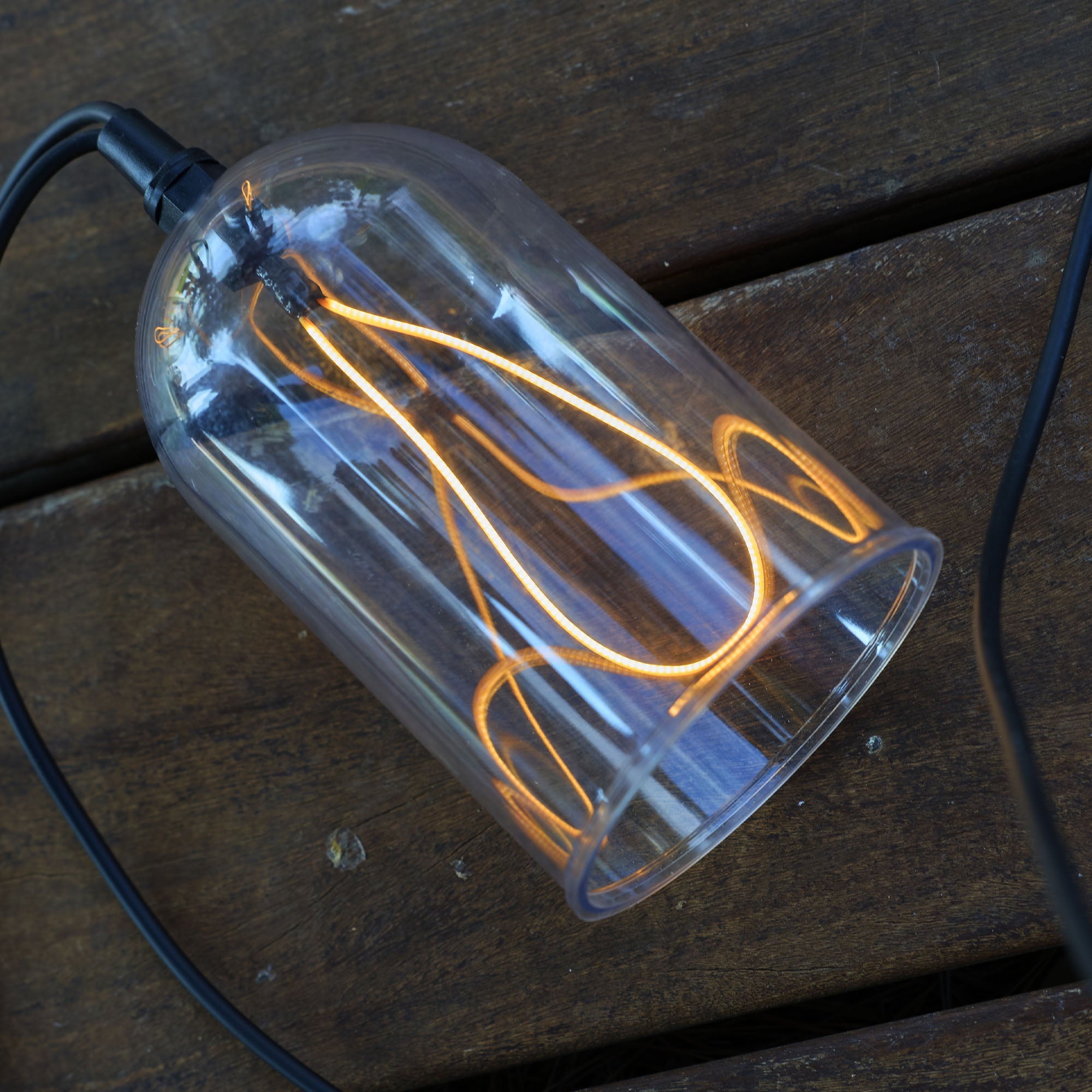 Guirlande filament GLOW 8 cloches 15M