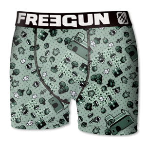 calzoncillo boxer freegun modelo retrogame para niño multicolor