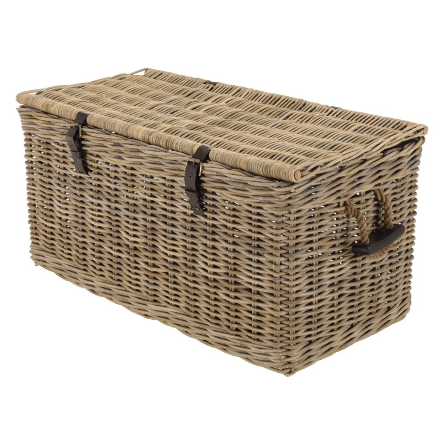 KALLY - Coffre de rangement en kubu naturel 100cm