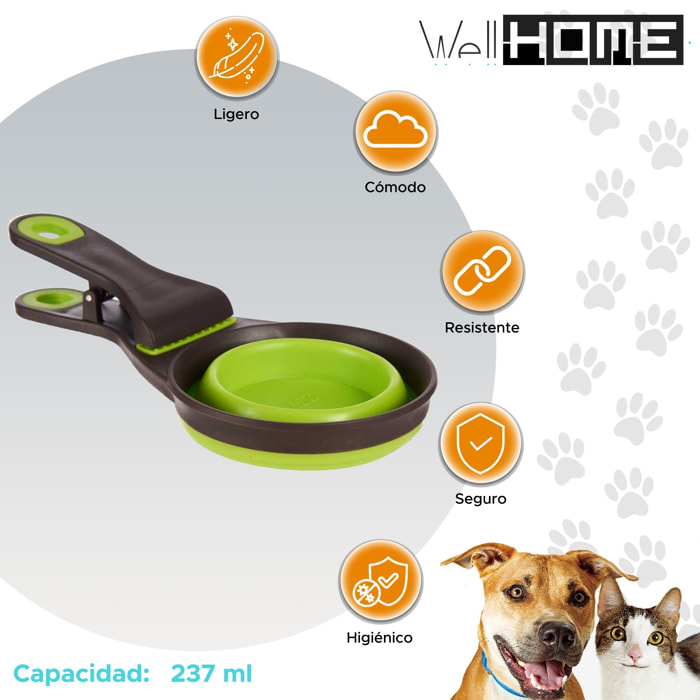 Well home pinza cuchara 3 en 1 multiusos