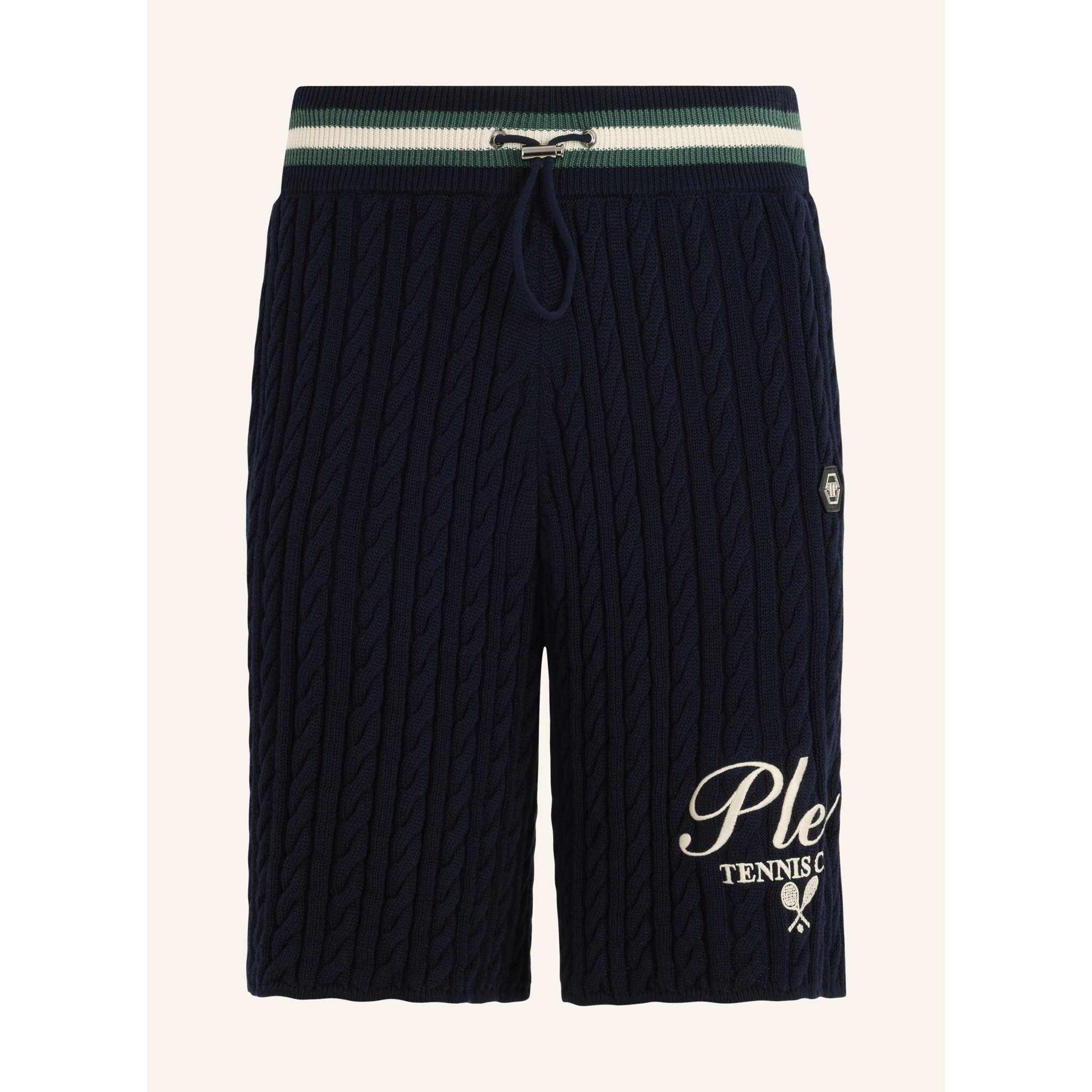 PHILIPP PLEIN Knitted Drawstring Shorts Plein Tennis