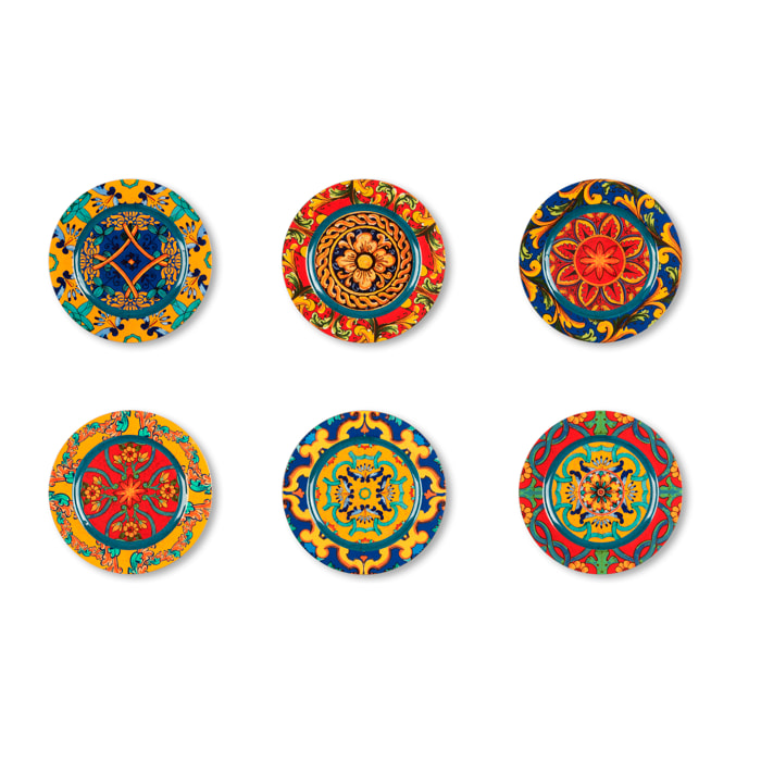 Set de 6 assiettes de présentation 33 cm – Excelsa, Plastique Trinacria