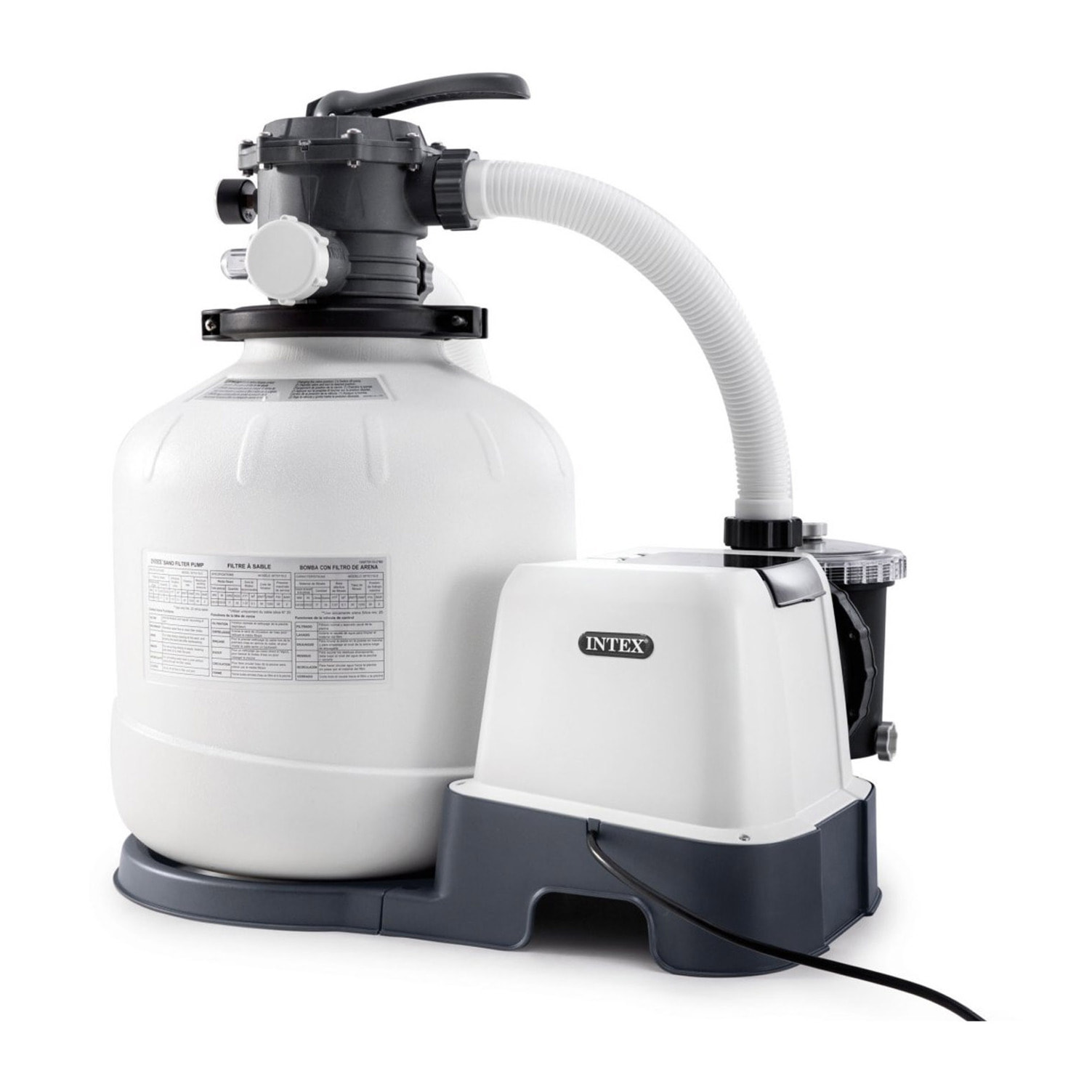 Intex Piscina Ultra XTR Frame rettangolare con Pompa Filtro, Scaletta e Teli, 975x488x132 cm