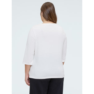 Fiorella Rubino - T-shirt in cotone con scritta - Bianco