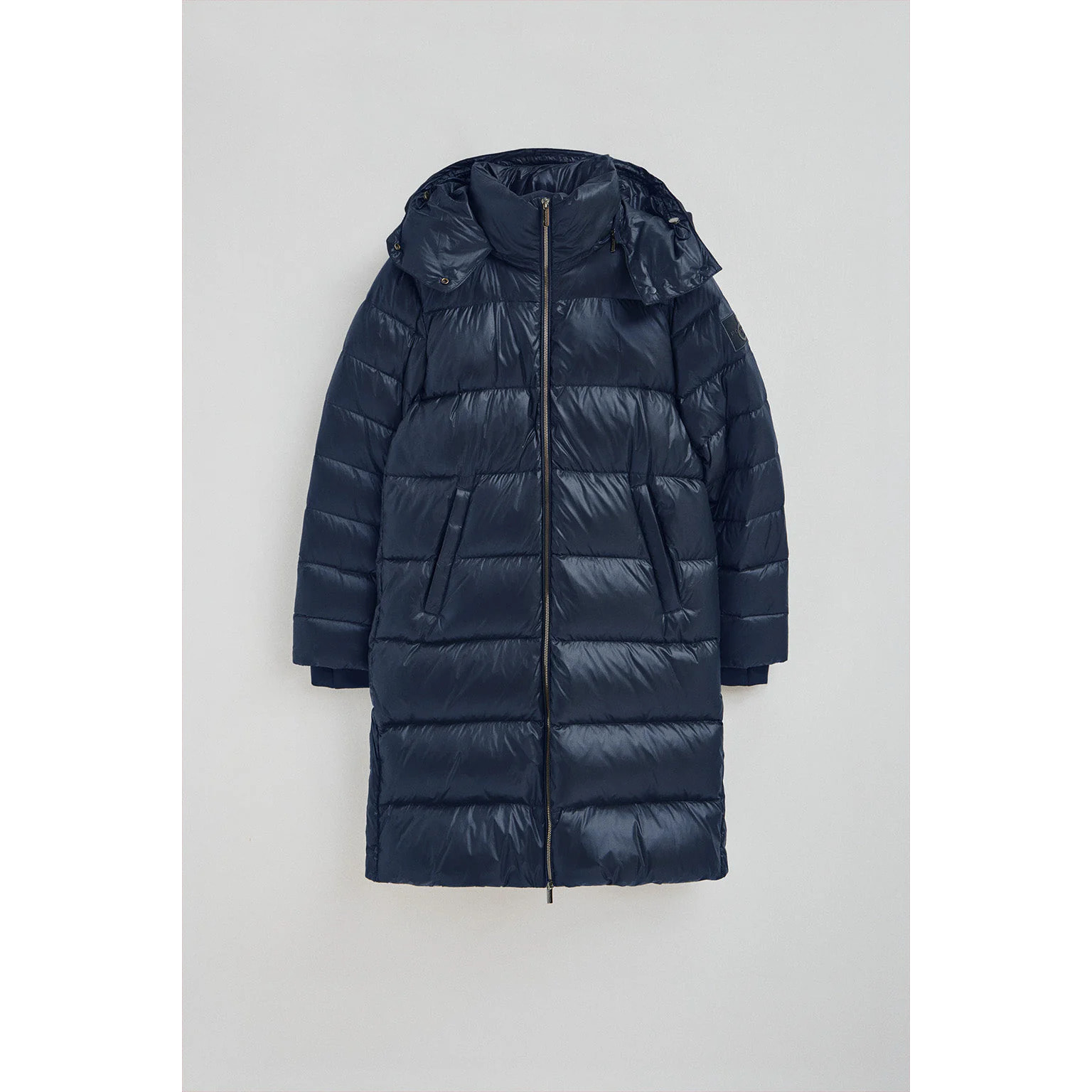 Chaqueta de plumas Olena azul marino con logo Polo Club