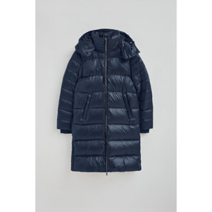 Chaqueta de plumas Olena azul marino con logo Polo Club