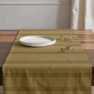 Chemin de table 100% coton Nua Ocre 50x150 cm