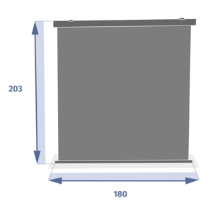 Store pour pergola "Enolie" ardoise 4X3,5 m