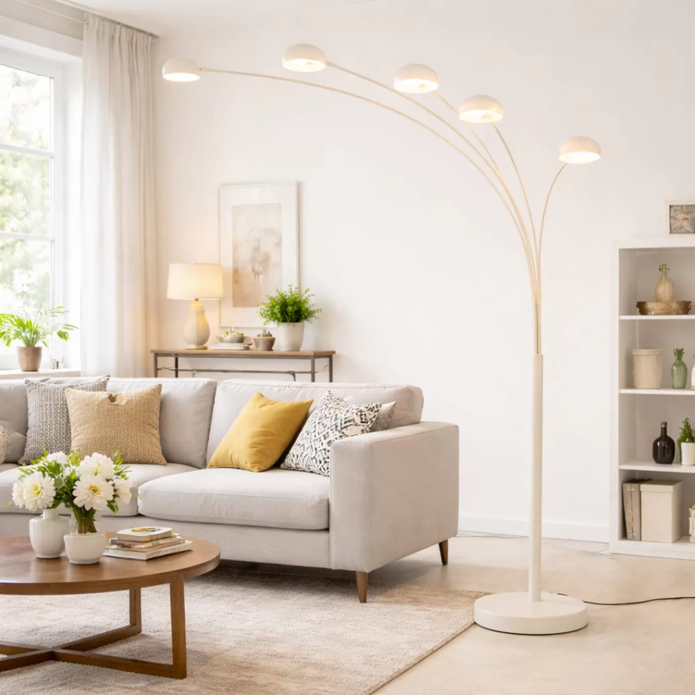 Lampadaire Five Fingers 201cm beige Kare Design