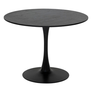 Table à manger "Elias" noir D102x76cm