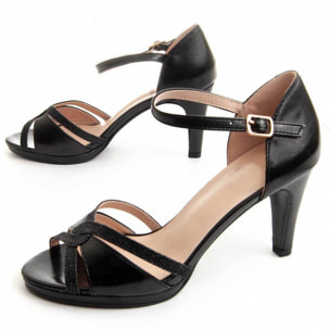 Zapatos de Tacón - Negro - Altura: 7 cm