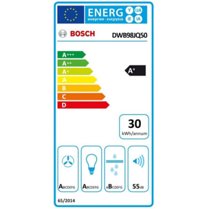 Hotte décorative murale BOSCH DWB98JQ50, Série 6, Capteur PerfectAir