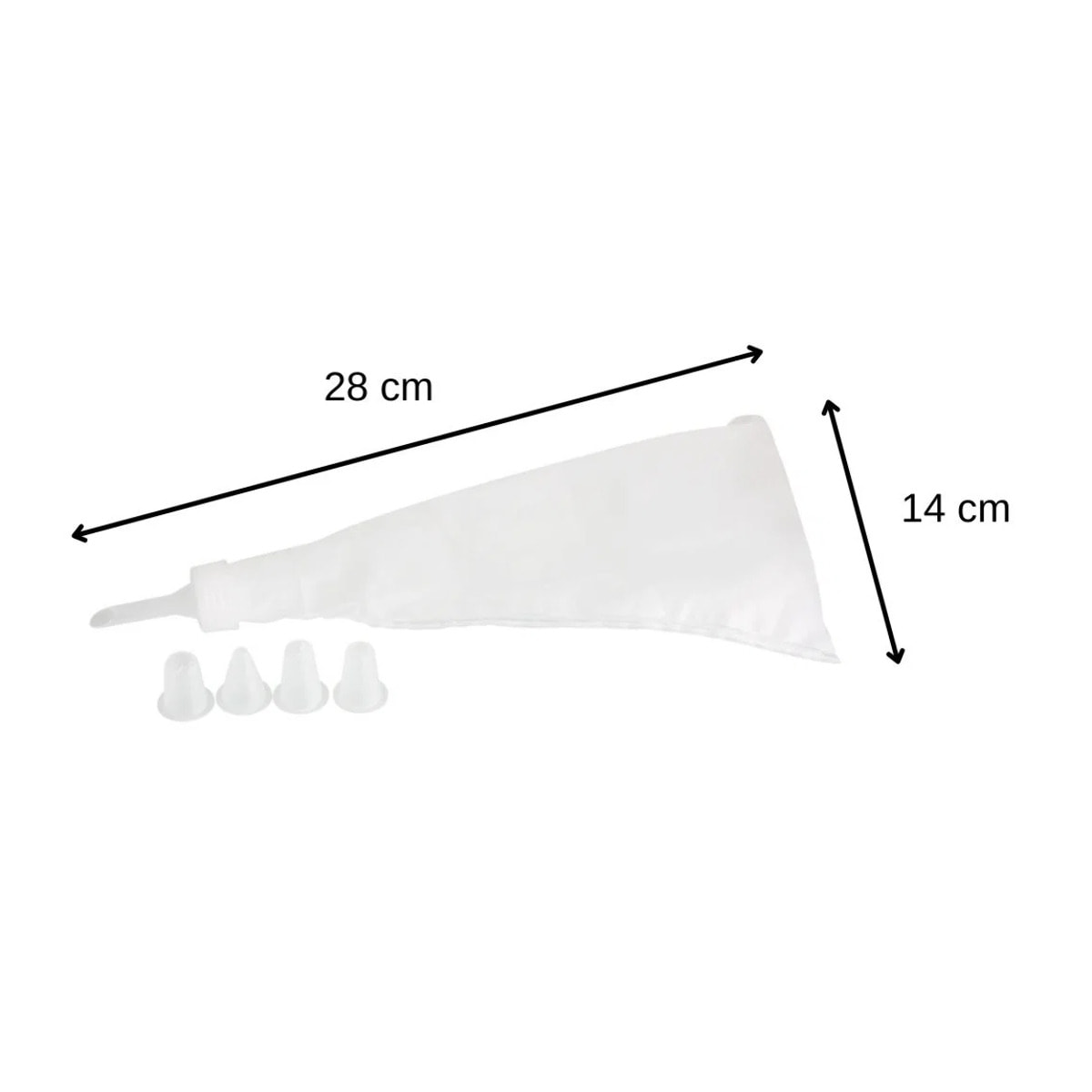 Poche à douille et 5 embouts en plastique 28 cm Zenker Smart Pastry