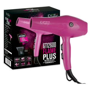 Secador GTI 2600 Flame Plus - Rosa - 2200 W