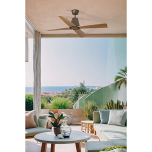 TYPHOON M LED Ventilateur marron/bois