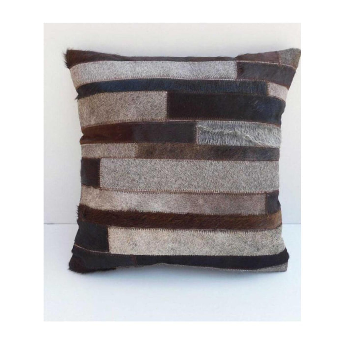 Coussin GUPA en cuir assemblé et cousu à la main