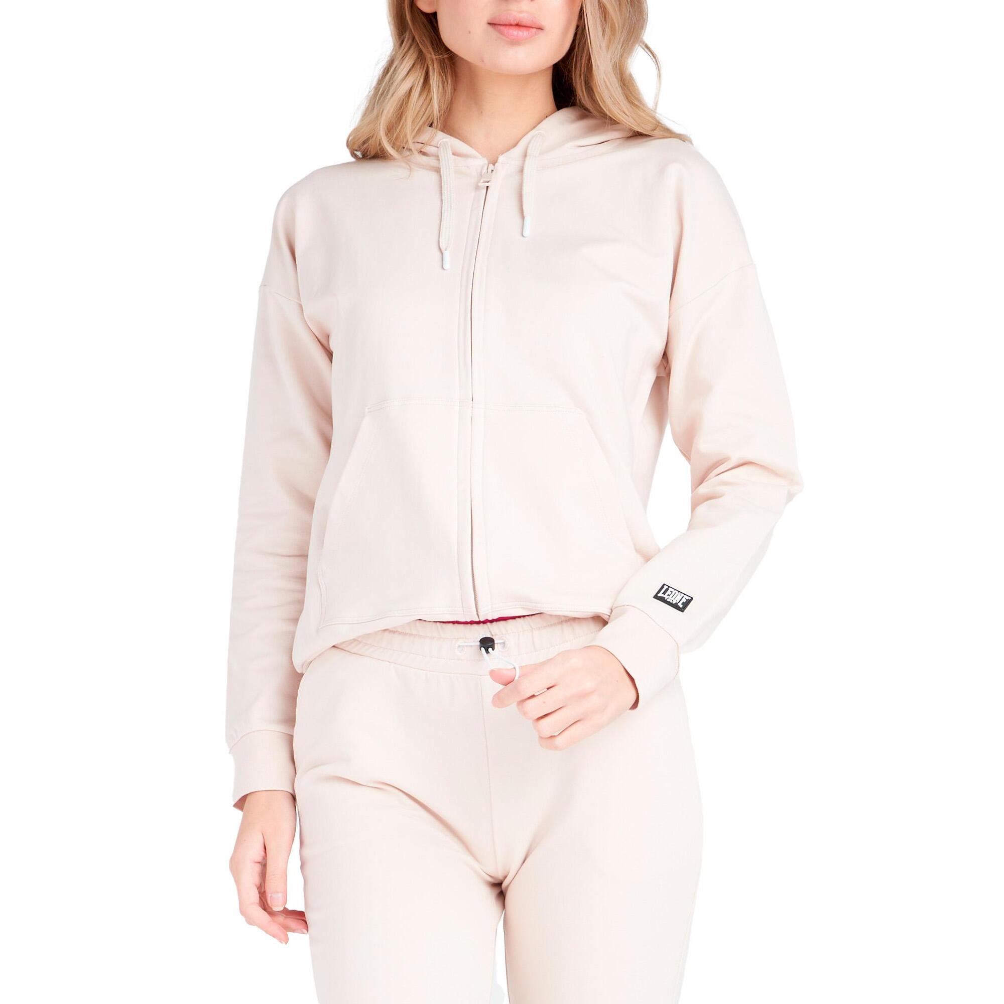 Tuta da donna con cappuccio e zip Neon