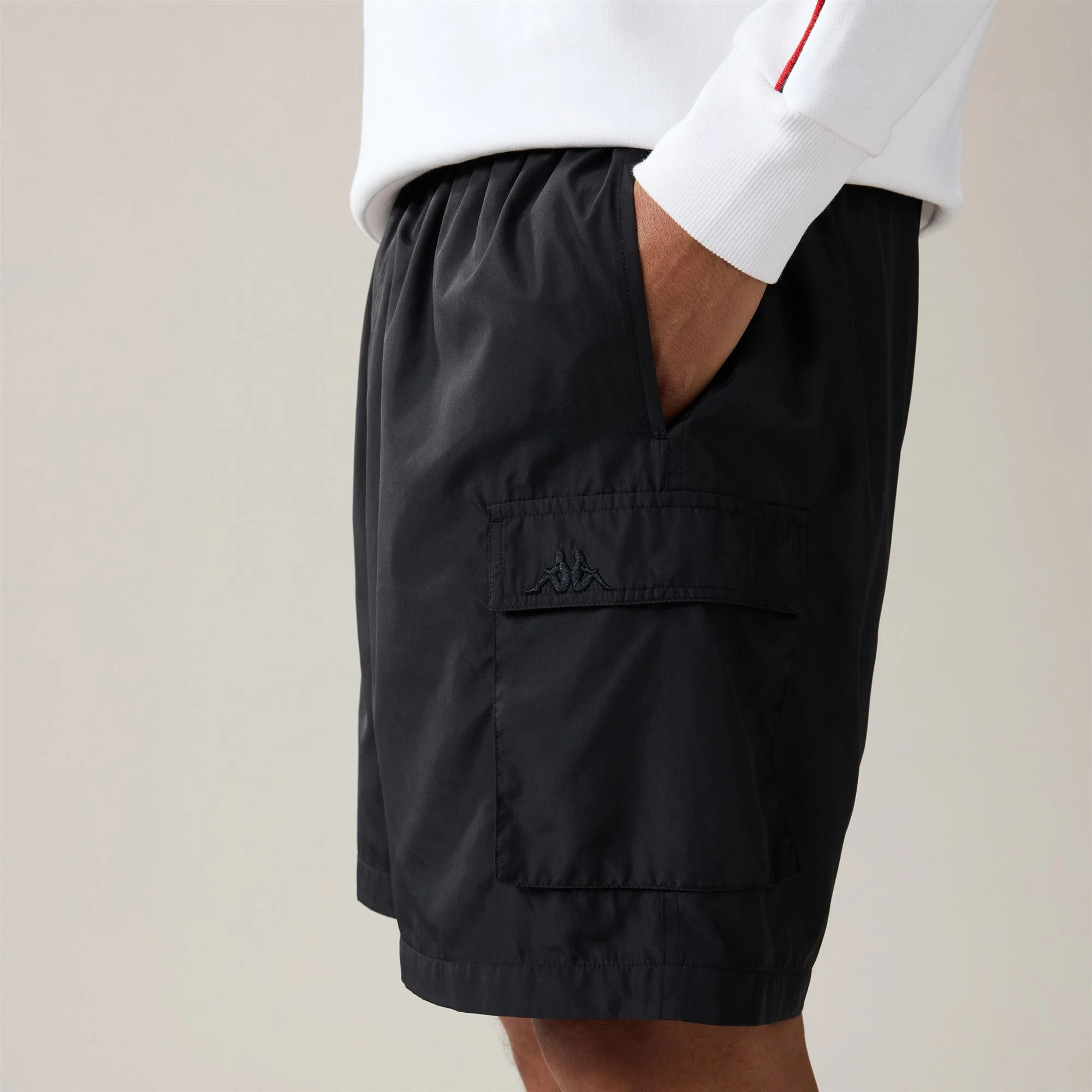 Kappa - bermudas/ pantalones cortos Hombre Negro - Authentic Shami