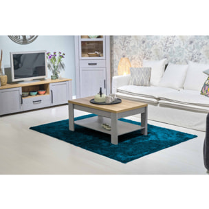 Tapis 140 x 200 cm en tissu doux à poils courts - KARA