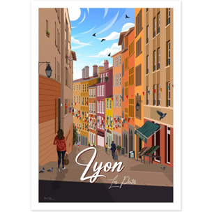 Affiche - Lyon Les Pentes - Benoit Collet