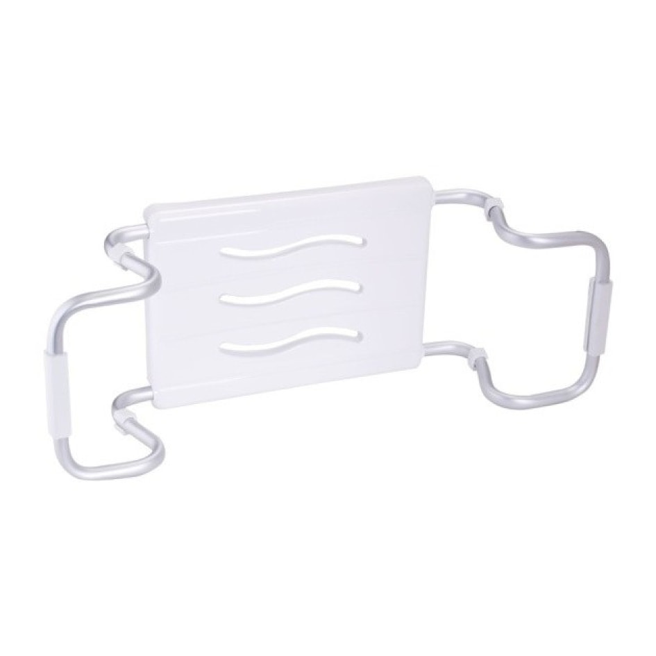 Grand siège de baignoire extensible 55-65cm Blanc - Max 120kg MSV