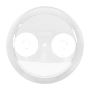 Miroir rond grossissant x3 à ventouse Blanc MSV