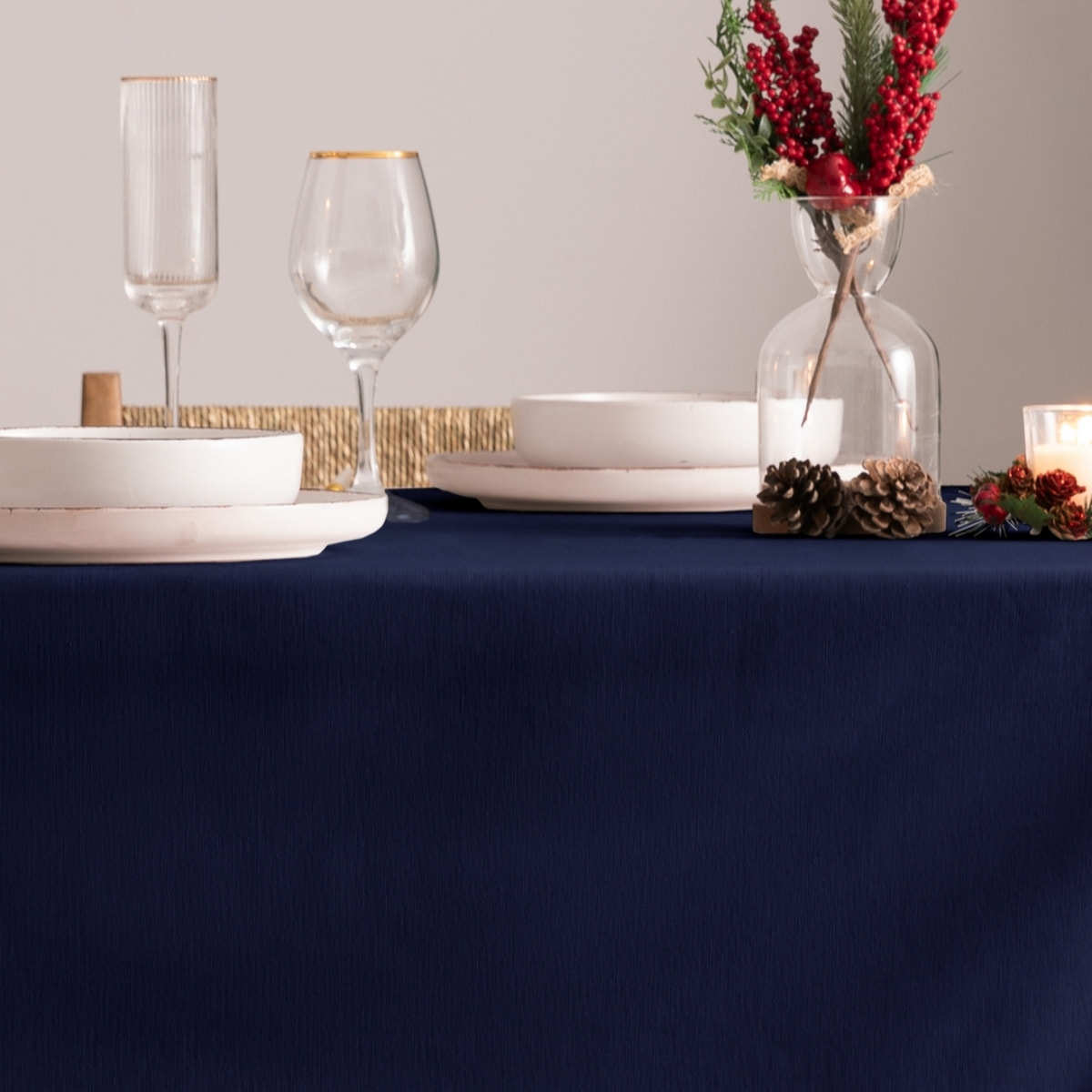 Nappe anti-tâches CHRISTMAS BLEU