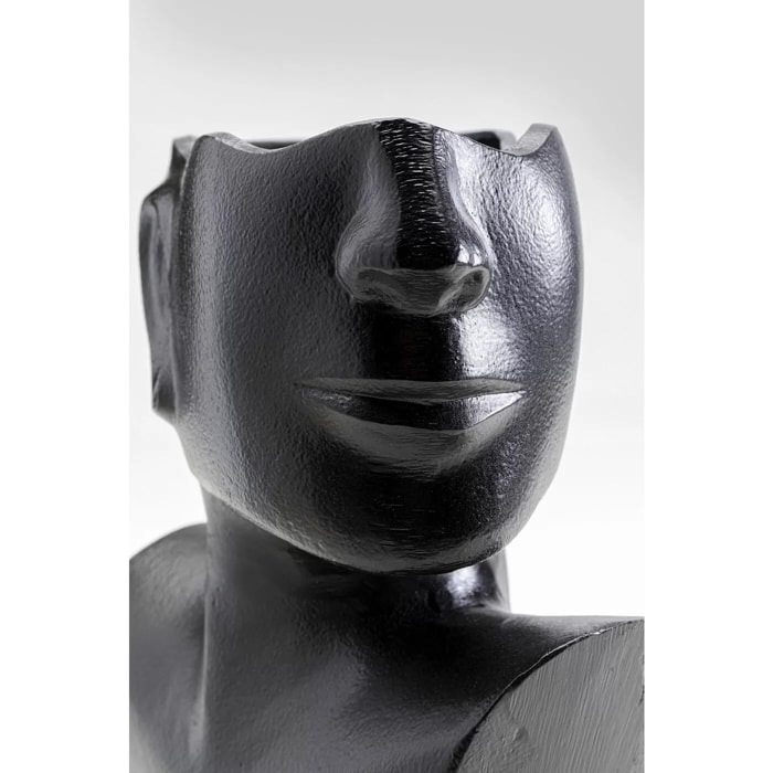 Vase Rostro profil noir 27cm Kare Design