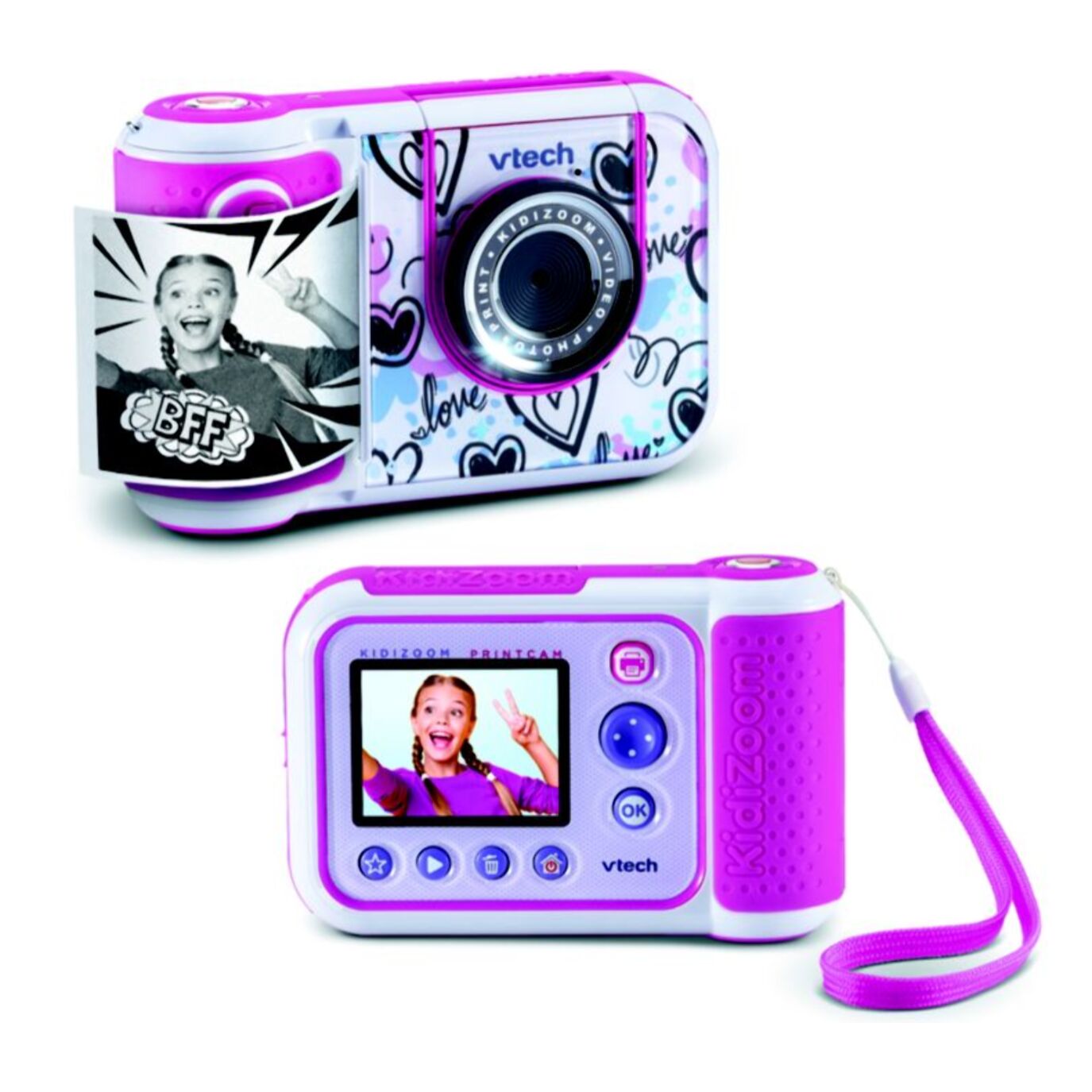 Appareil photo Instantané VTECH Kidizoom Print Cam rose