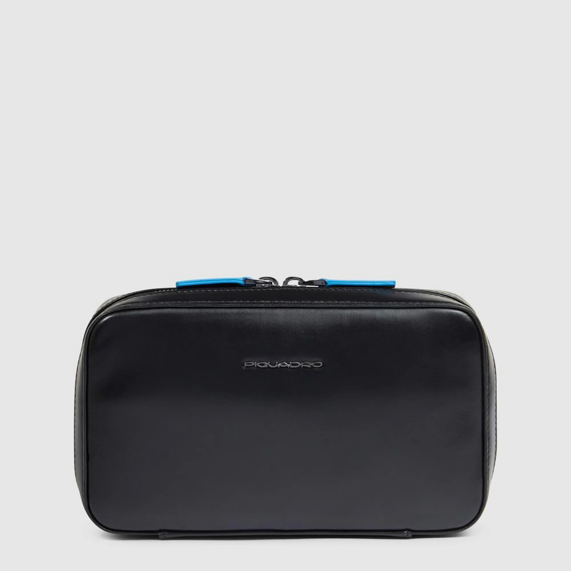 Piquadro Astuccio portacavi in pelle con tasca per mouse