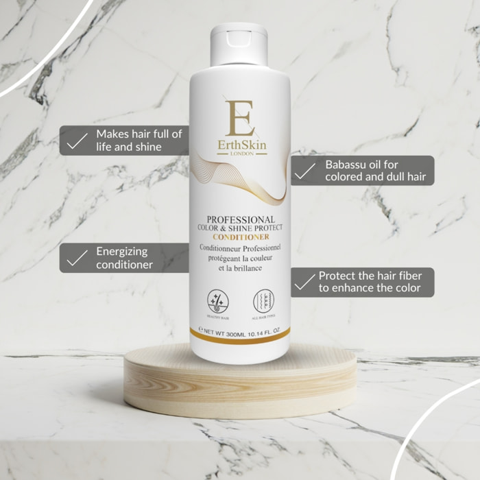 Acondicionador profesional que protege el color y el brillo.