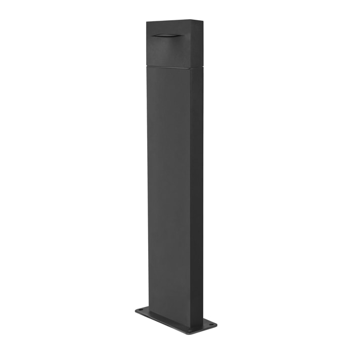 Forlight Hide - Baliza de Jardín LED 80cm Altura para Exterior IP44 Luz Neutra 4000K Color Gris Urbano
