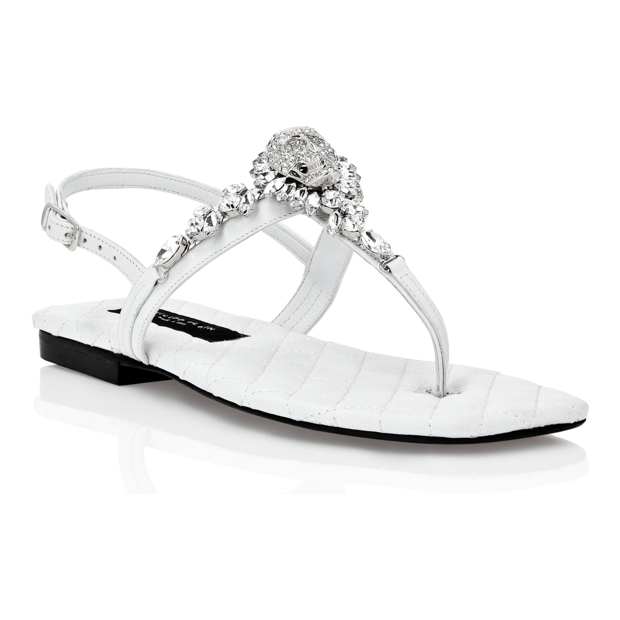 PHILIPP PLEIN Sandalias planas SKULL